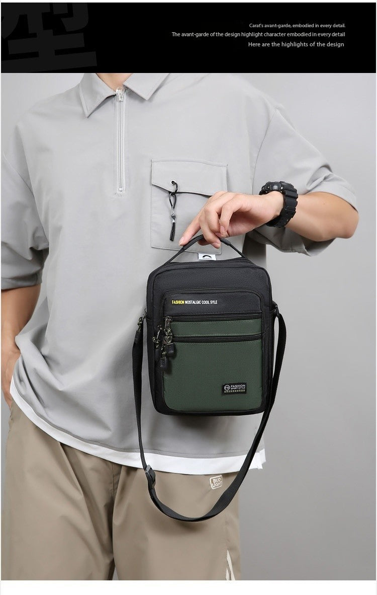 New Fashion Oxford Men Crossbody Bag Single Shoulder Bags Big Capacity Storage Bag Fashion Multi-Pockets Business Crossbody Bags