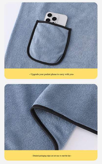 Men's Bath Skirt Hotel Household Simple Fine Fiber Adjustable Bath Towel Size Is Suitable For Men Weighing Less Than 90 KG Wear