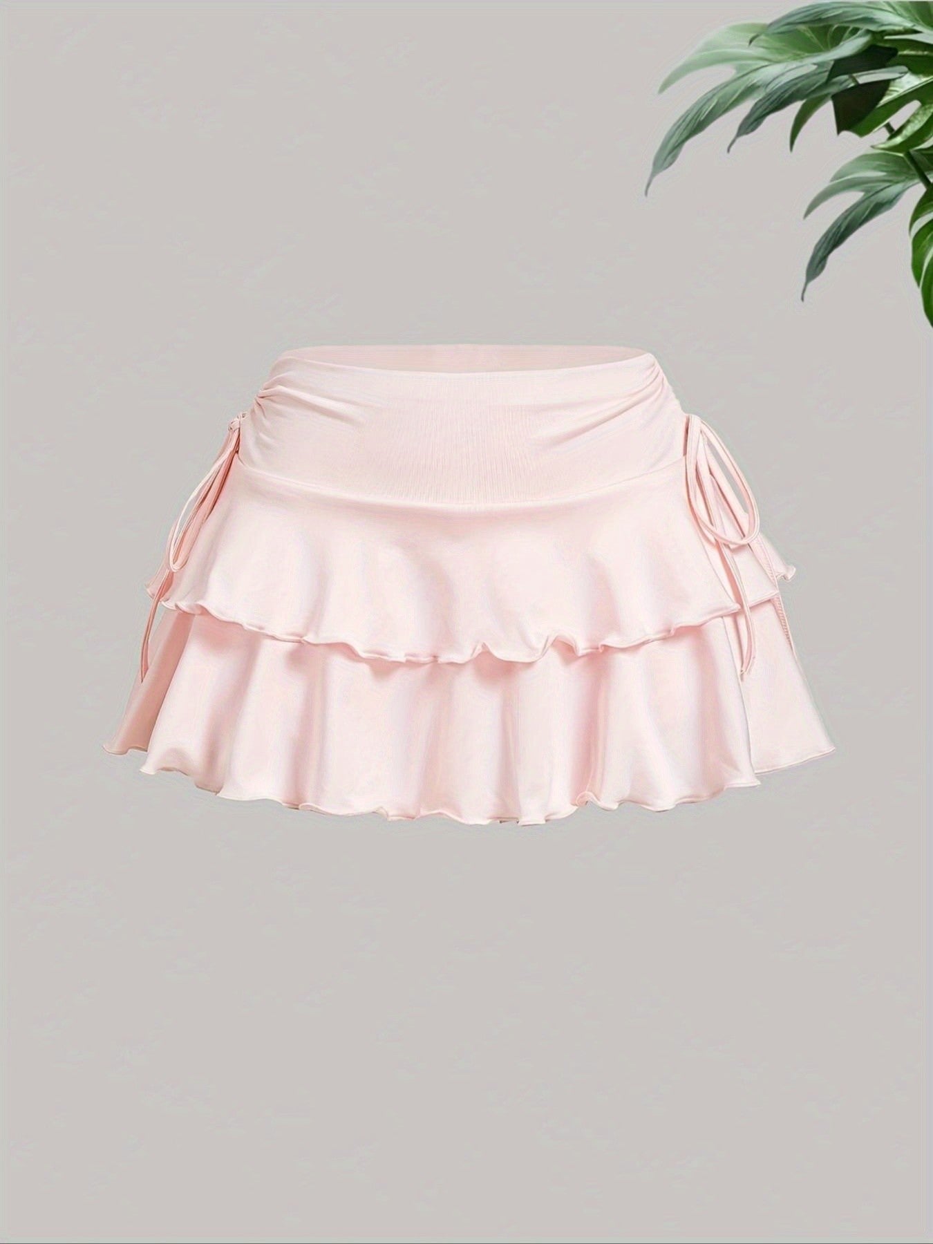 New fashion solid color casual versatile women's plus size skirt