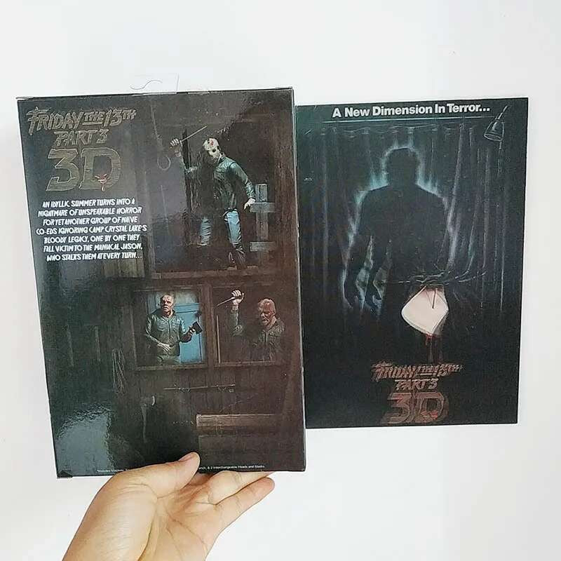O 13º Brinquedo de Figuras NECA Sexta-Feira 13 Freddy Jason Voorhees Figura de Ação de Sangue Modelo Colecionável do Jason Presentes de Natal Halloween