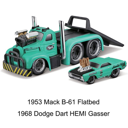Maisto 1:64 Muscle Transports - Série de Veículos Estáticos de Metal Fundido Colecionáveis Hobbies Modelos de Carros de Brinquedo