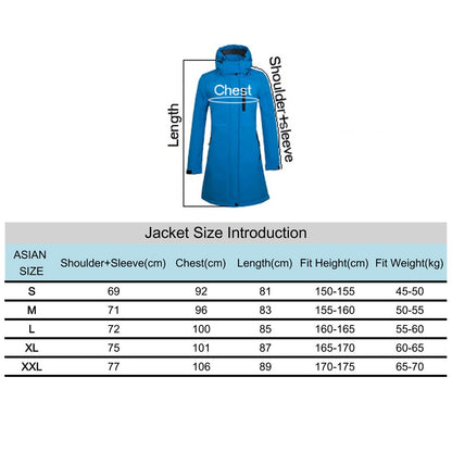 Women's Hiking Jacket Long Soft Shell Fleece Outdoor Windbreaker Camping Trekking Climbing Female Coats Winter