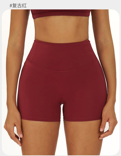 SWELTERING Gym Fitness Shorts Running Cycling Sports Shorts Breathable Workout Short Leggings High Waist Fitness Yoga Shorts