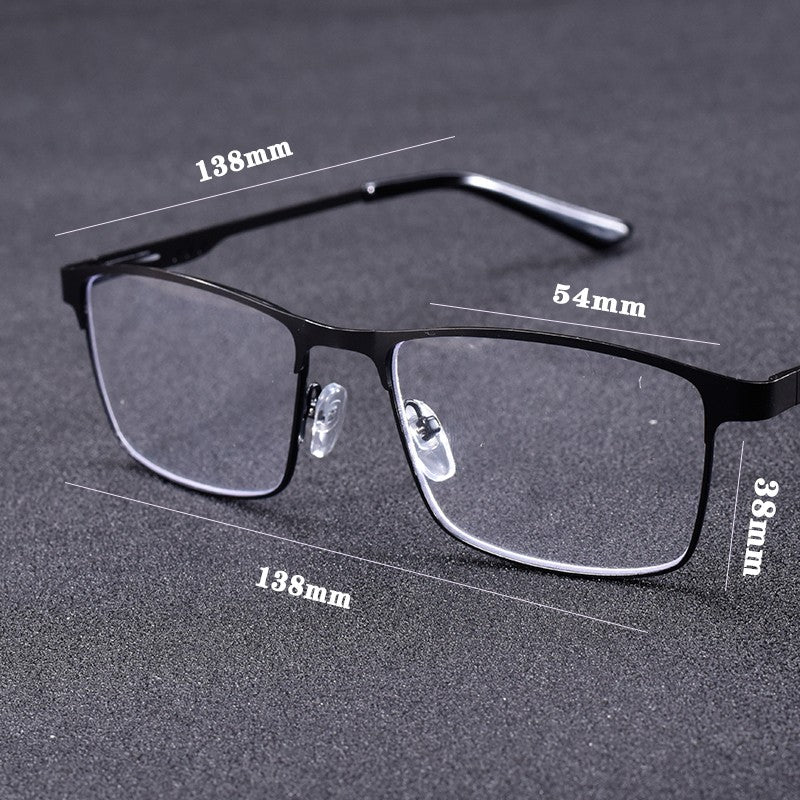 High Quality Stainless steel Reading Glasses Men Women Fashion Presbyopic Eyeglasses Business Hyperopia Anti Blue Light Eyewear1