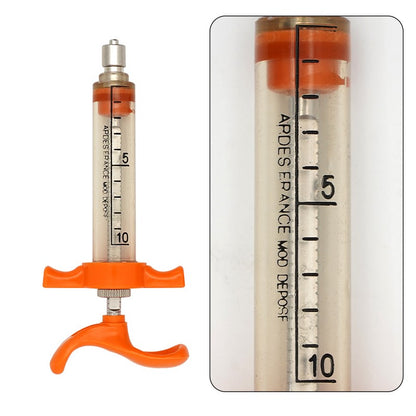 Seringa de alimentação de aves, ratos e papagaios – Injeção de vacina ajustável com tubo reto de 10 ml/20 ml para ferramentas veterinárias