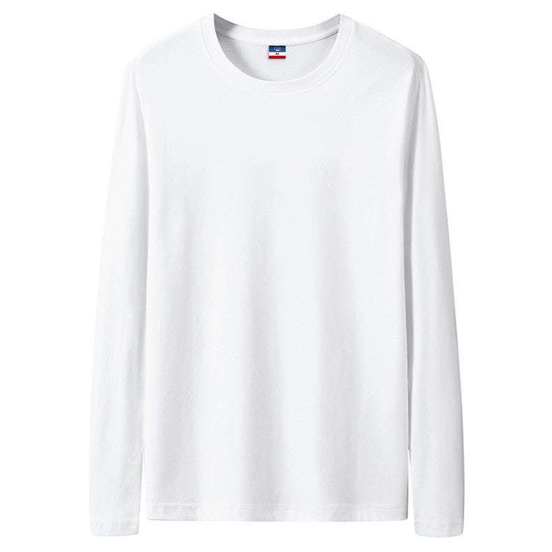 Fast Delivery T-Shirts Men Long Sleeves Tee Tops Male Autumn Plain Cotton Tshirts Plus Size 4XL 5XL Undershirts Man Clothing