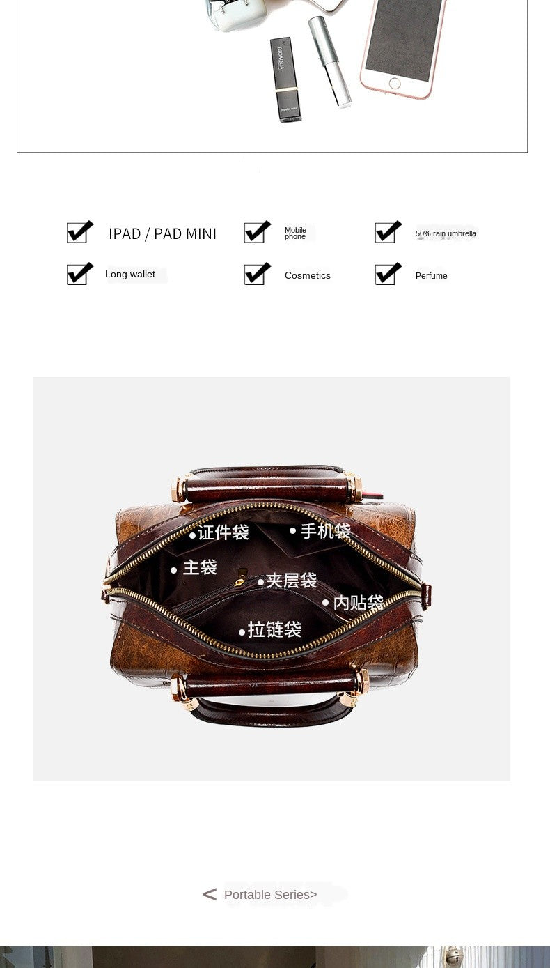 Luxury Design Handbags Shoulder Bags Top Quality PU Leather Women Handbag Classic Crocodile Tote Bag Female Messenger Bag Bolso