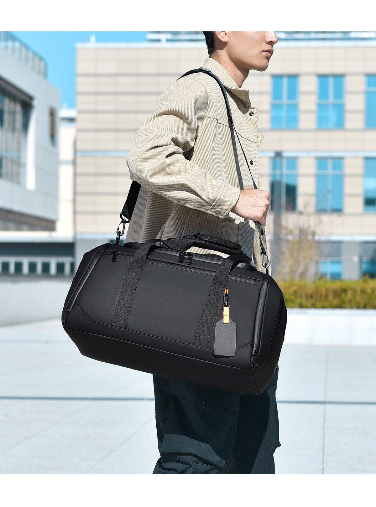 Customized High-end Men's Gym Bag Logo Fitness Bag Sports Bag Dry And Wet Travel Handbag Business Handbag Printed Name