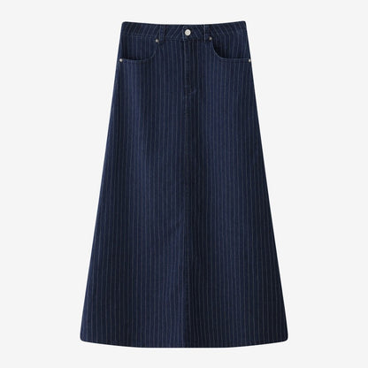 AS 2025 pinstripe denim skirt fashion woman clothes lady wear