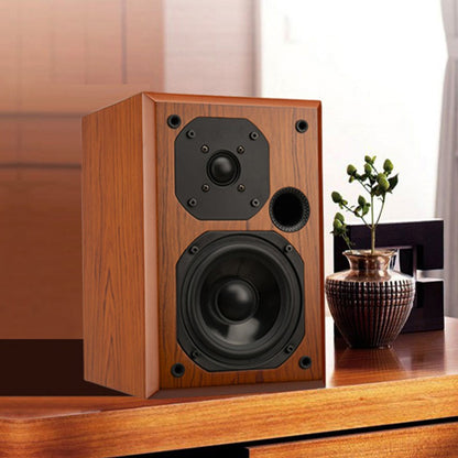 Caixa de Som Bookshelf HiFi 5 Polegadas 4ohm Passiva Alta Fidelidade de Madeira para Mesa 10W-50W Áudio para Home Theater Gamer