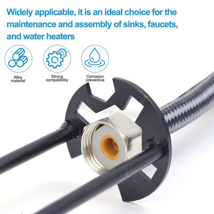 Chave de Pia 5 em 1 Multifuncional Aço Carbono para Torneiras Chave de Tubulação de Encanamento Kit de Reparo de Pia de Banheiro Cozinha Ferramentas de Hardware