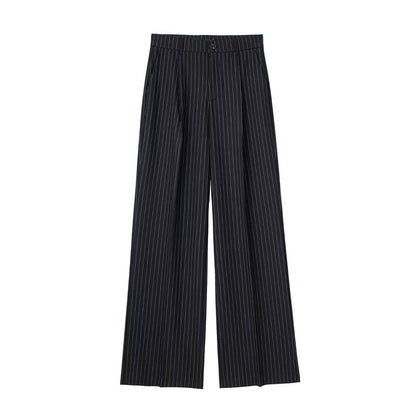 HXAO Women 2024 Wide leg Pants Baggy High Waist Pants Women's Wide Trousers Black Office wear Wide Pants Woman Autumn Trousers