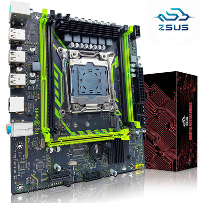 ZSUS X99 Gaming Motherboard Dual Channel DDR4 Memory PCIEx16 LGA2011-3 Support M.2 NVME for Desktop Computer Components