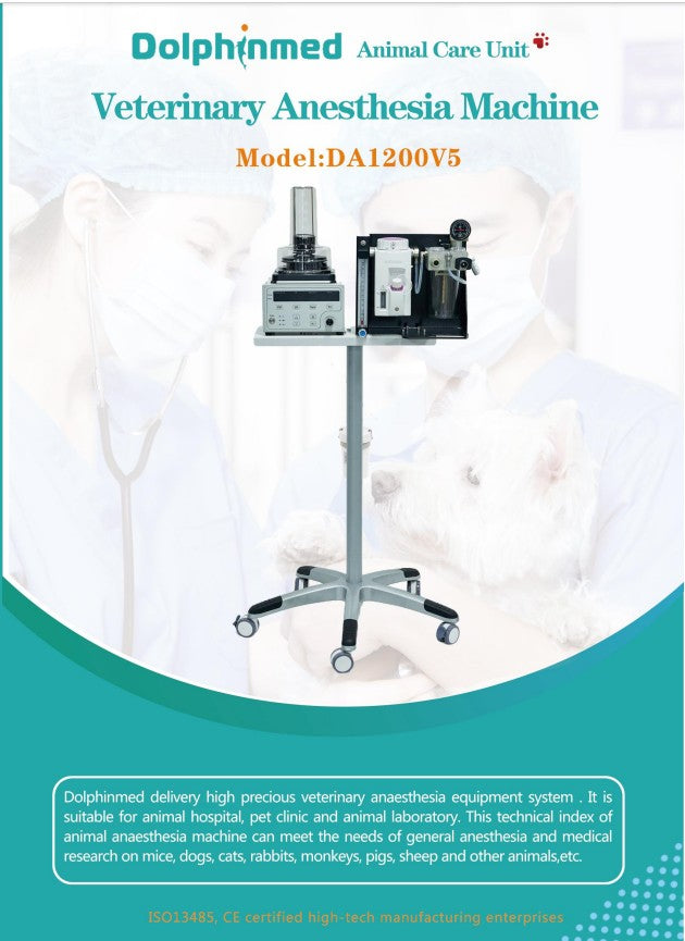 Máquina de anestesia a gás veterinária Equipamentos de anestesia veterinária para animais de estimação gato cachorro
