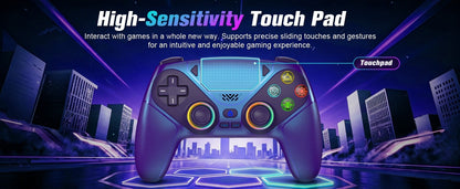 Controller for Playstation 5/PS5/PS5 Pro/Slim/PC,Wireless Gamepads RGB Joystick Turbo/Marco Program Dual Vibrate Game Controle