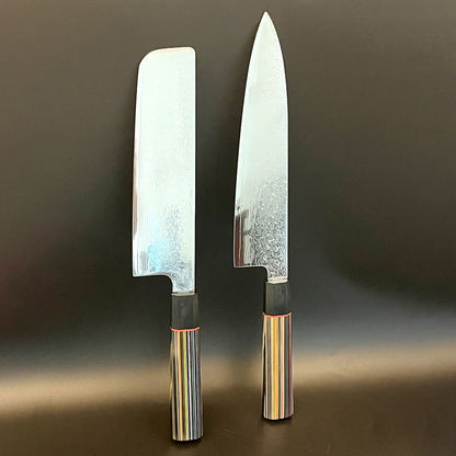 Faca do Chef Lâmina de Aço Damasco 67 Camadas Cabo G10 Faca de Cozinha para Fatiar Legumes Cutelo de Carne 10Cr5Mov Gyutou