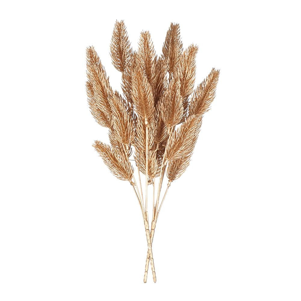 Simulation Flower Christmas Ornament Home Decorations Christmas Artificial Flower Simulation Leaf Artificial Plant Gold Silver