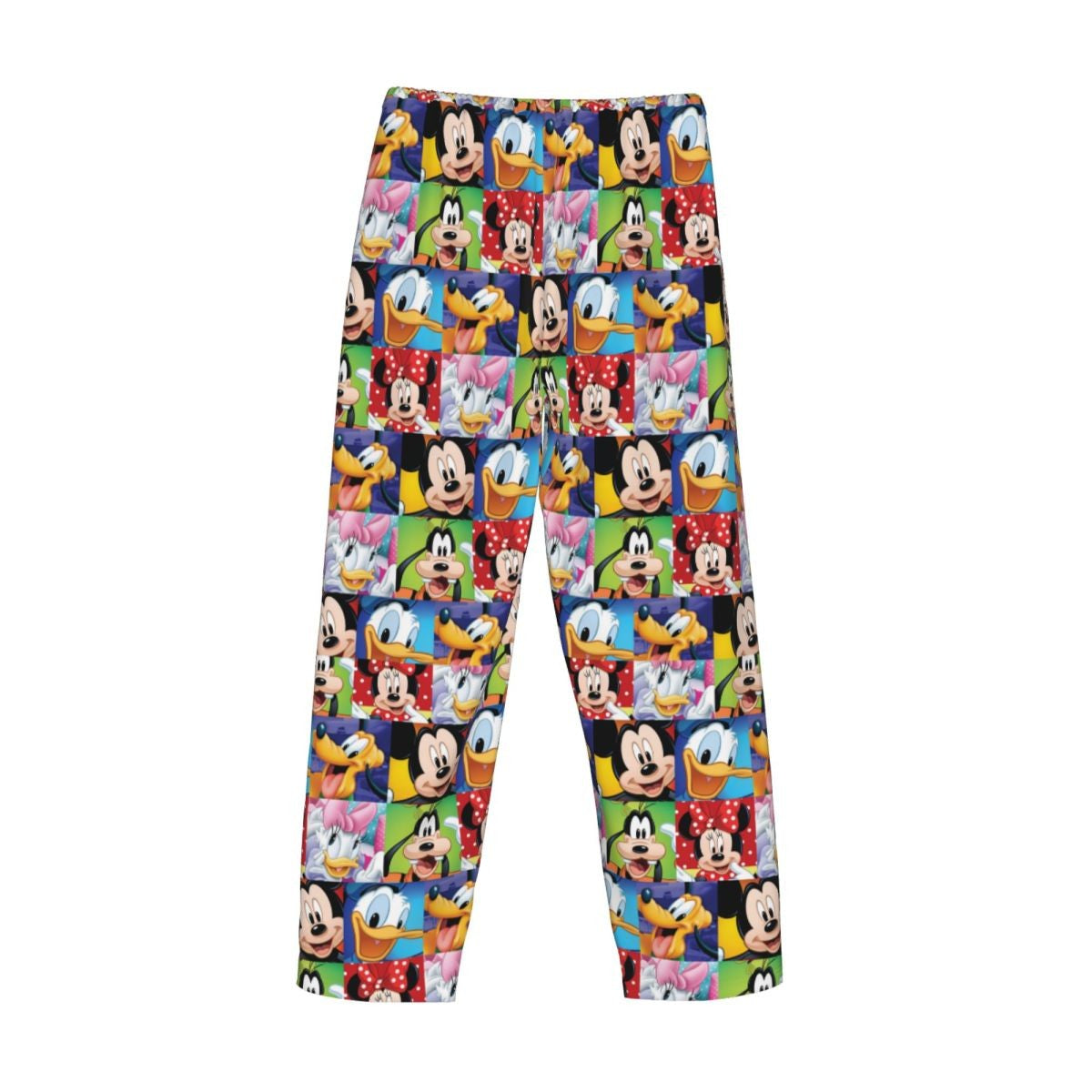 Custom Print Mickey Mouse Donald Duck Pajama Pants Men Sleep Sleepwear Bottoms with Pockets
