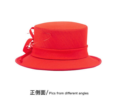 Moda Luxo Moda Pena Chapéu Chá Igreja Elegante Fotografia Cartola Feminina Banquete Fascinator Chapéus Formais de Casamento