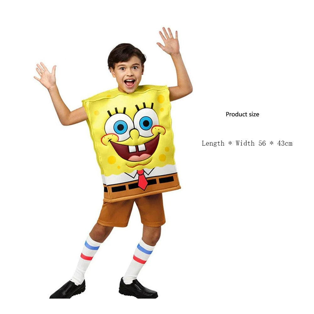Cartoon SquarePants Cosplay Costume Sponge Patrickstar Jumpsuit for Women Girls Men Boys Halloween Carnival Party Costumes