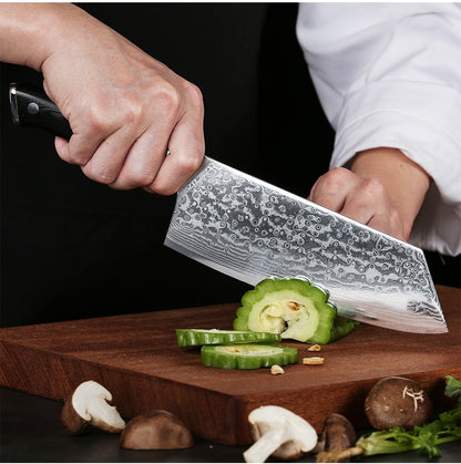 Conjunto de Facas TURWHO 1-6 Peças Aço Damasco 67 Camadas Facas de Cozinha Santoku Faca de Chef Faca Multiuso Para Pão Ferramentas de Cozinha