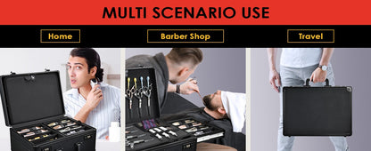 Professional Barber Supplies Hair Tool Organizer Travel Barber Case Barber Bags For Clippers And Supplies Carrying Suitcase