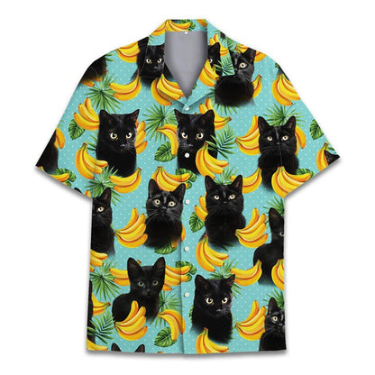 Funny Raccoon 3D Print Shirts For Men Hawaiian Casual Short Sleeve Lapel Blouse