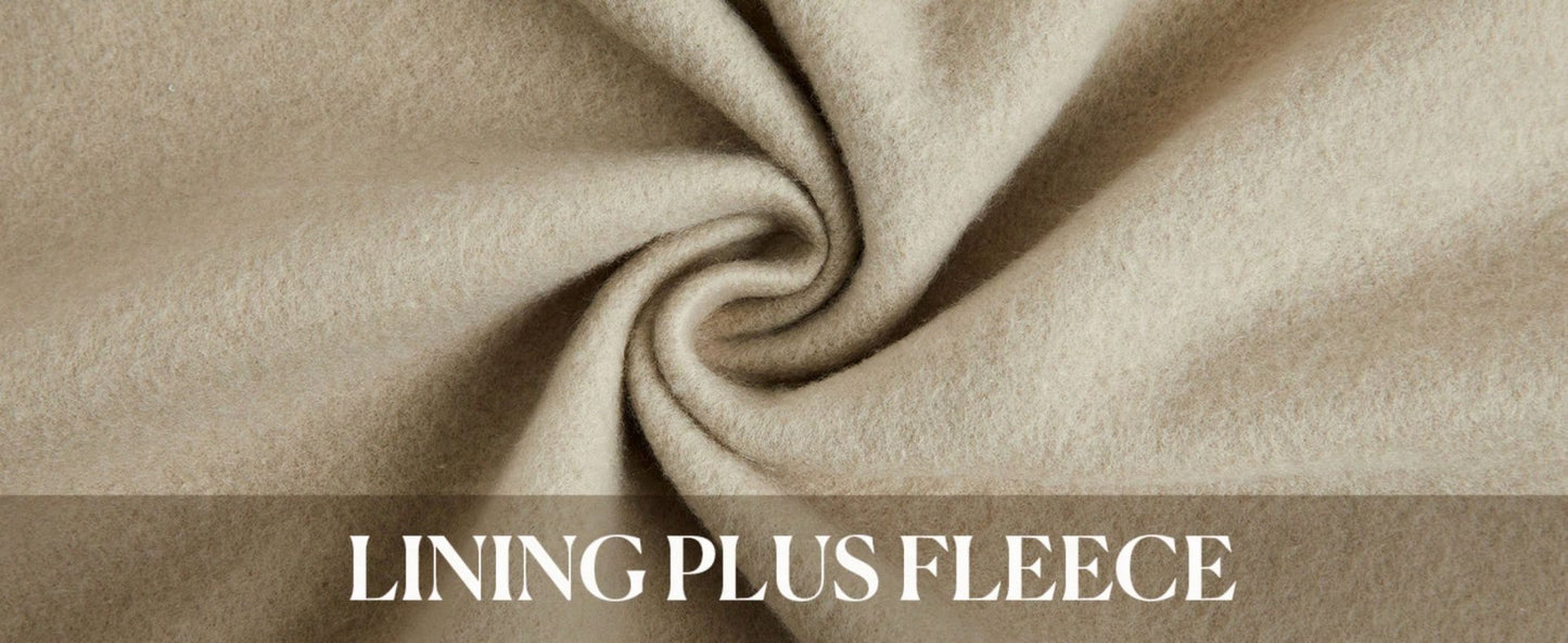 Fisoew lined Winter Coat Women Zip Up Hoodie Warm Long Tunic Sweatshirt With Pockets Outdoor Streetwear Jacket