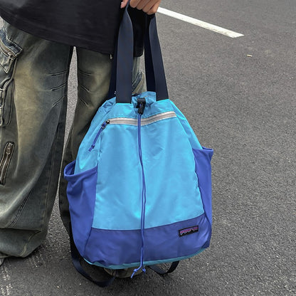 Lightweight folding backpack with large capacity, suitable for hiking, traveling, and outdoor adventures - adjustable shoulder s