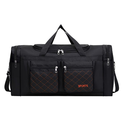 Men Nylon Travel Duffel Bag Large Capacity Handbag Portable Outdoor Carry Luggage Convenient Practical Male's Weekend Gym Bag