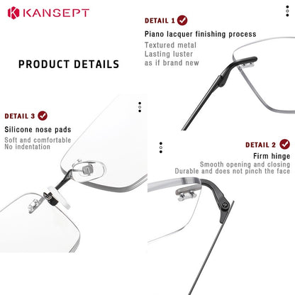 KANSEPT Mens Reading Glasses Woman Optical Lenses Man Women Lens Eyeglasses Women's Eyeglass Frame Men Sunglasses Eye-glasses -2