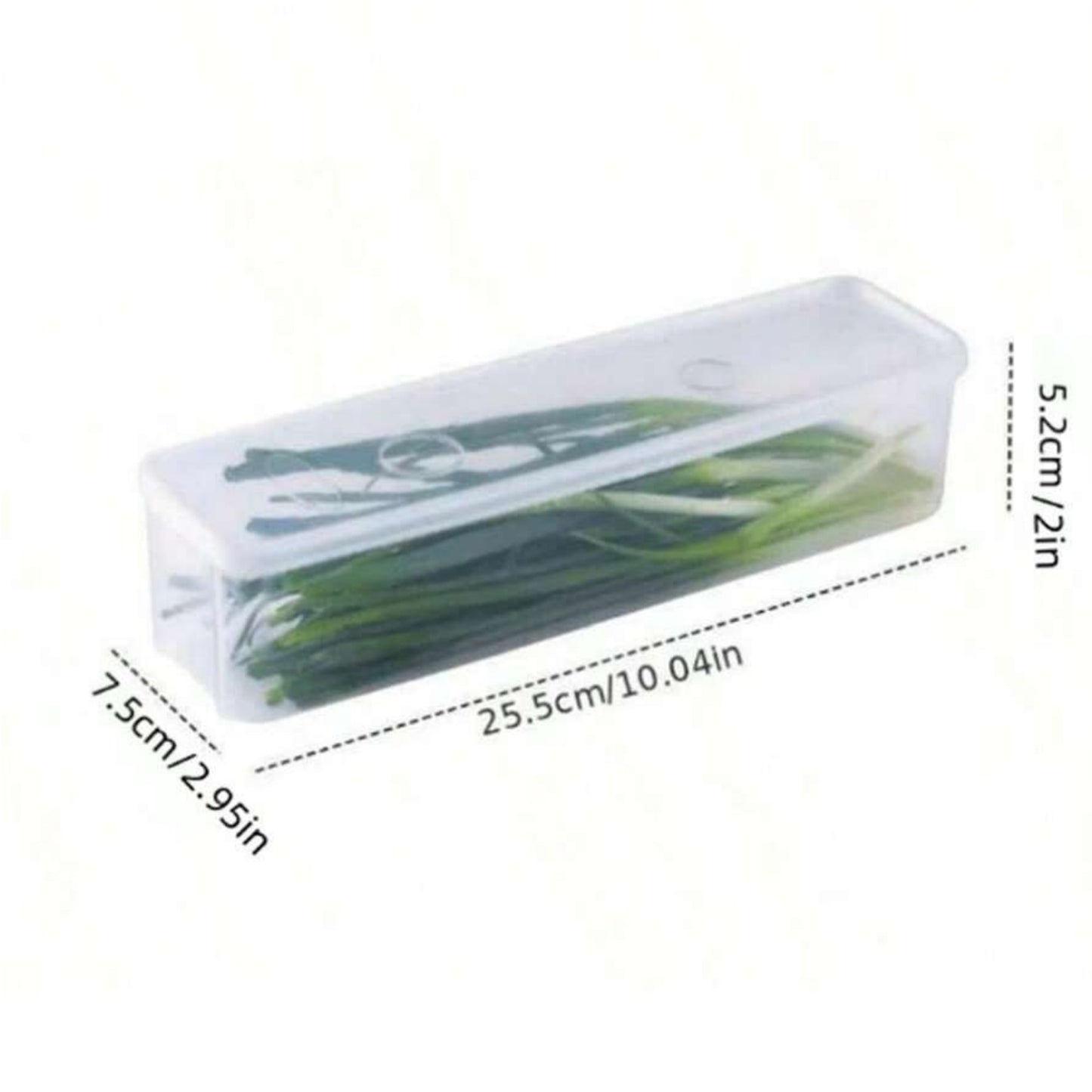 1/2/4Pcs Refrigerator Storage Boxes With Lid Plastic Fresh Keeping Box Kitchen Scallions Cilantro Eggs Noodles Sealed Container