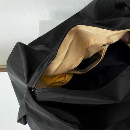 Nylon Yoga Training Bag Large Capacity Solid Color Sports Fitness Bags Portable Multifunctional Travel Tote Bag Outdoor