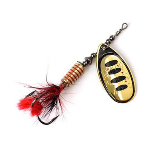 Isca de Pesca FTK Spinner Bait Colher 1pc Pena Isca para Água Salgada Acessórios Anzol Triplo Metal Isca Dura Wobblers Tackle
