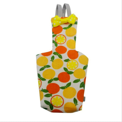 Fralda para Papagaio com Gravata Borboleta, Adorável, Colorida, Estampa de Frutas e Floral para Calopsitas, Pombos, Pássaros de Estimação Pequenos, Médios e Grandes, Roupa de Voo Lavável