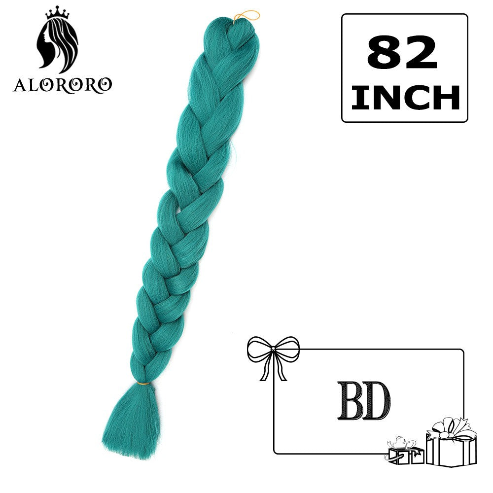 Cabelo Trançado Sintético Jumbo Alororo 82 polegadas Cabelo Falso Africano Fibra de Alta Temperatura Roxo Vermelho Extensões de Cabelo para Mulheres