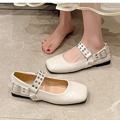 2025 Elegant Women Ballet Flats Shoes Shallow Mouth Autumn Loafers New Fall Retro Dress Lolita Tabis Shoes Zapatos De Mujer