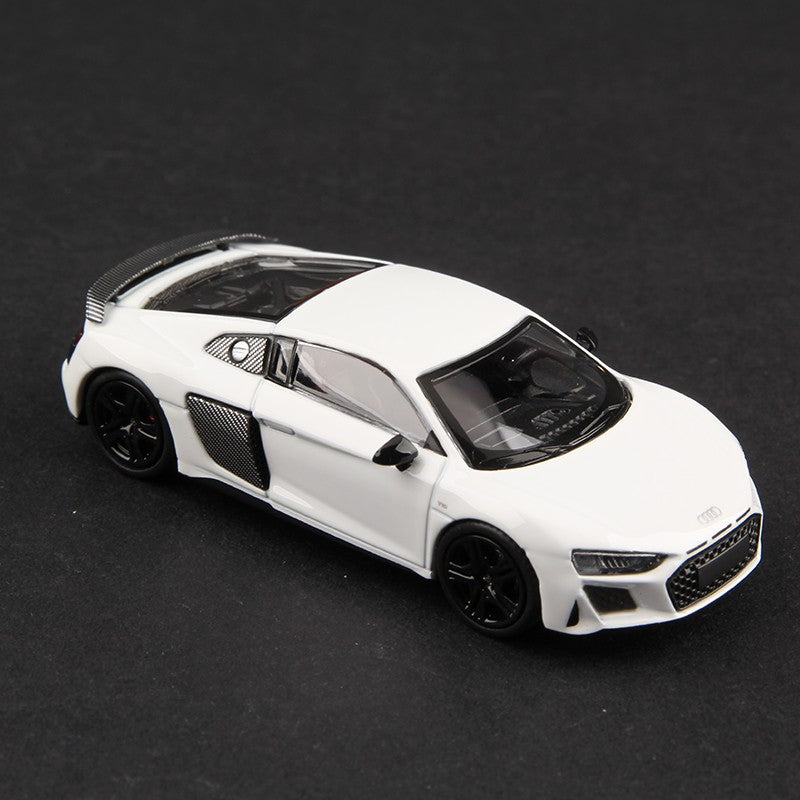Massdi 1:64 Audi R8 V10 Coupe Performance 2022 Carro Modelo Liga Miniatura Supercarro Veículo Diecast Brinquedo