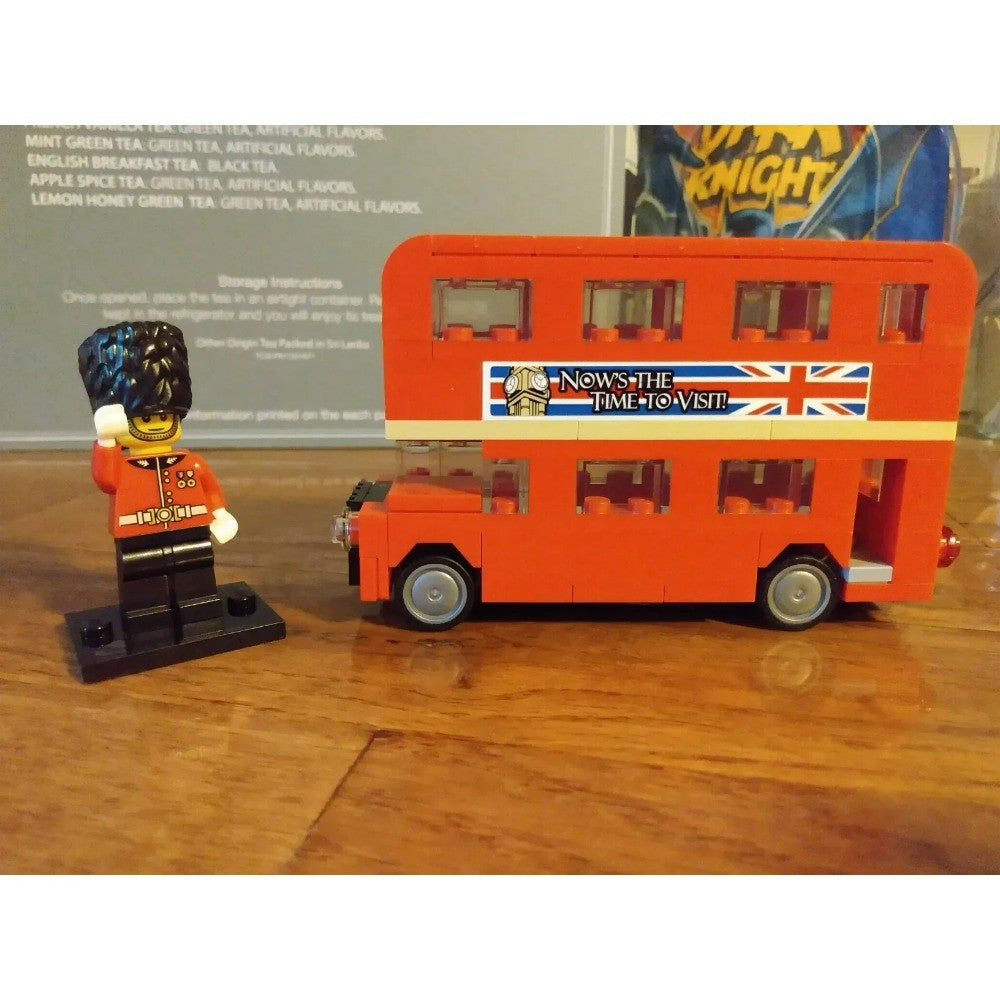 LEGO 40220 Creator Ônibus de Dois Andares de Londres Brinquedo de Blocos de Construção para Crianças Presente de Aniversário de Dia das Crianças (118 Peças)