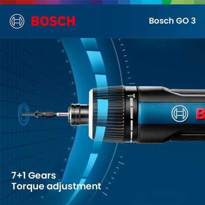 Parafusadeira Bosch GO 3 Elétrica Conjunto 3.6V 5Nm Mini Furadeira Sem Fio Recarregável Chave de Fenda Ferramenta Elétrica Multifuncional Bosch