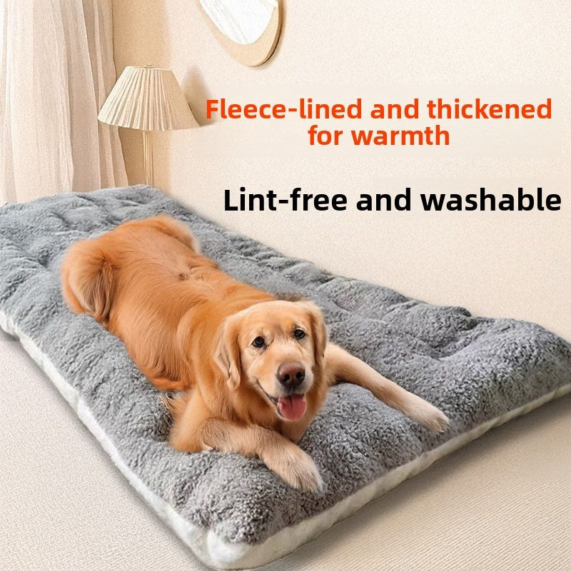 Cama Para Cães Extra Grande Sofá De Pelúcia Para Cães, Cama Para Animais De Estimação De Poliéster Super Macio, Engrossado, Tapete Para Cães Grandes De Inverno
