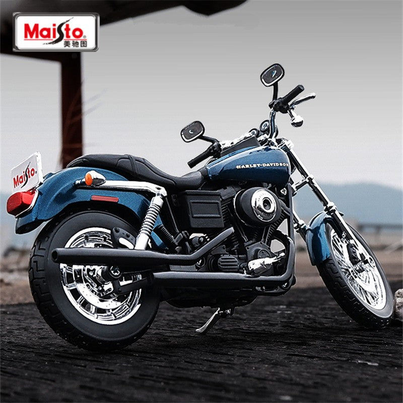 Maisto 1:12 Harley Dyna Super Glide Sport 2004, Motocicleta Esportiva de Liga Leve, Modelo Fundido em Metal, Motocicleta de Corrida de Rua, Presente Infantil