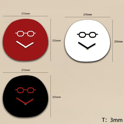 Creative Minimalist Decoration Playful and Smiling Face Clock Living Room Foyer Decoration Acrylic Silent Gift Clock
