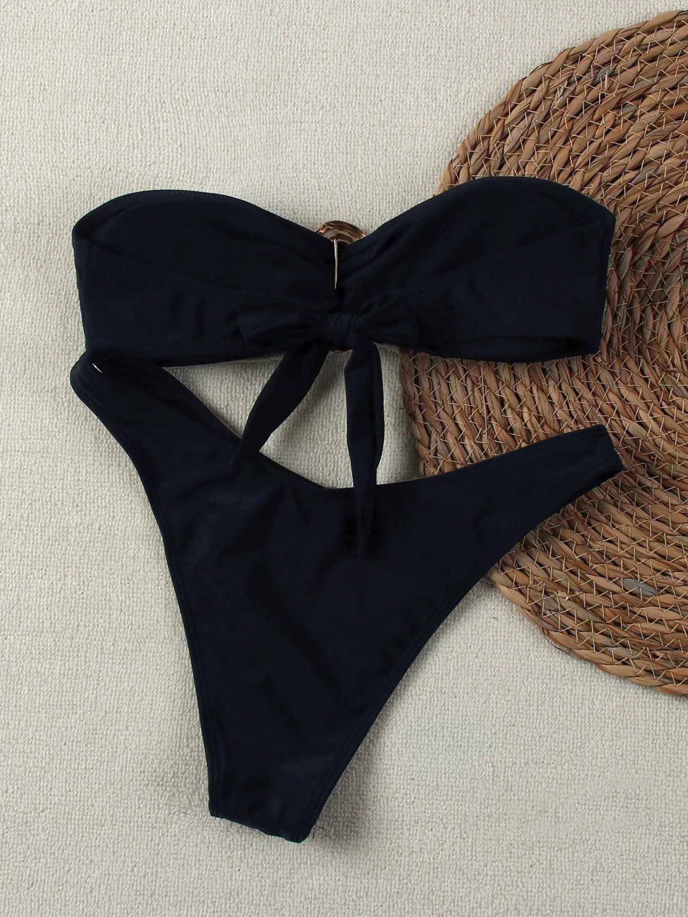 "2025 Sexy Bandeau Push-Up Bikini Set - Brazilian Thong Swimwear for Women";;VERDADEIRO;;"JY777-RE,L