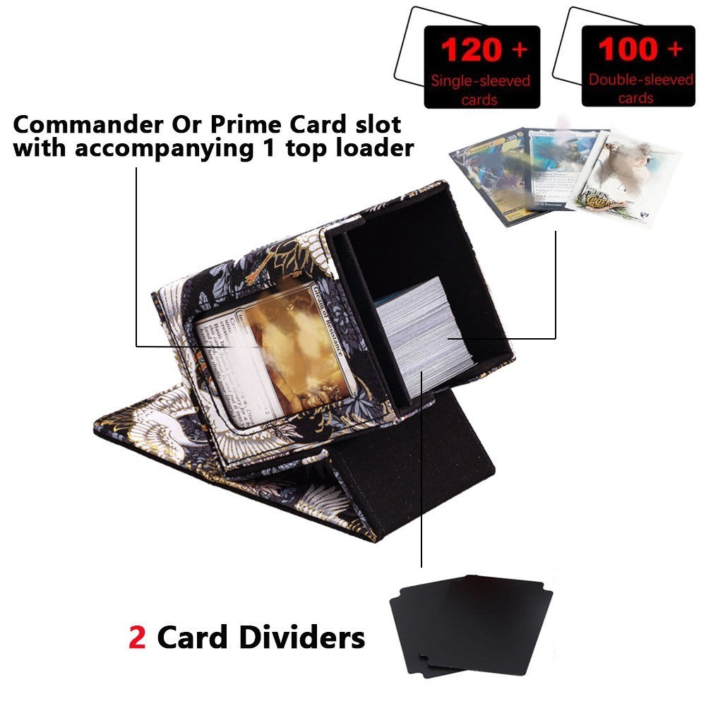 Estojo Porta-Deck de Cards de RPG para 100+ Cartas Magic TCG, Organizador e Estojo de Armazenamento para Jogos de Tabuleiro, Estojos para Cartas Colecionáveis, Presentes