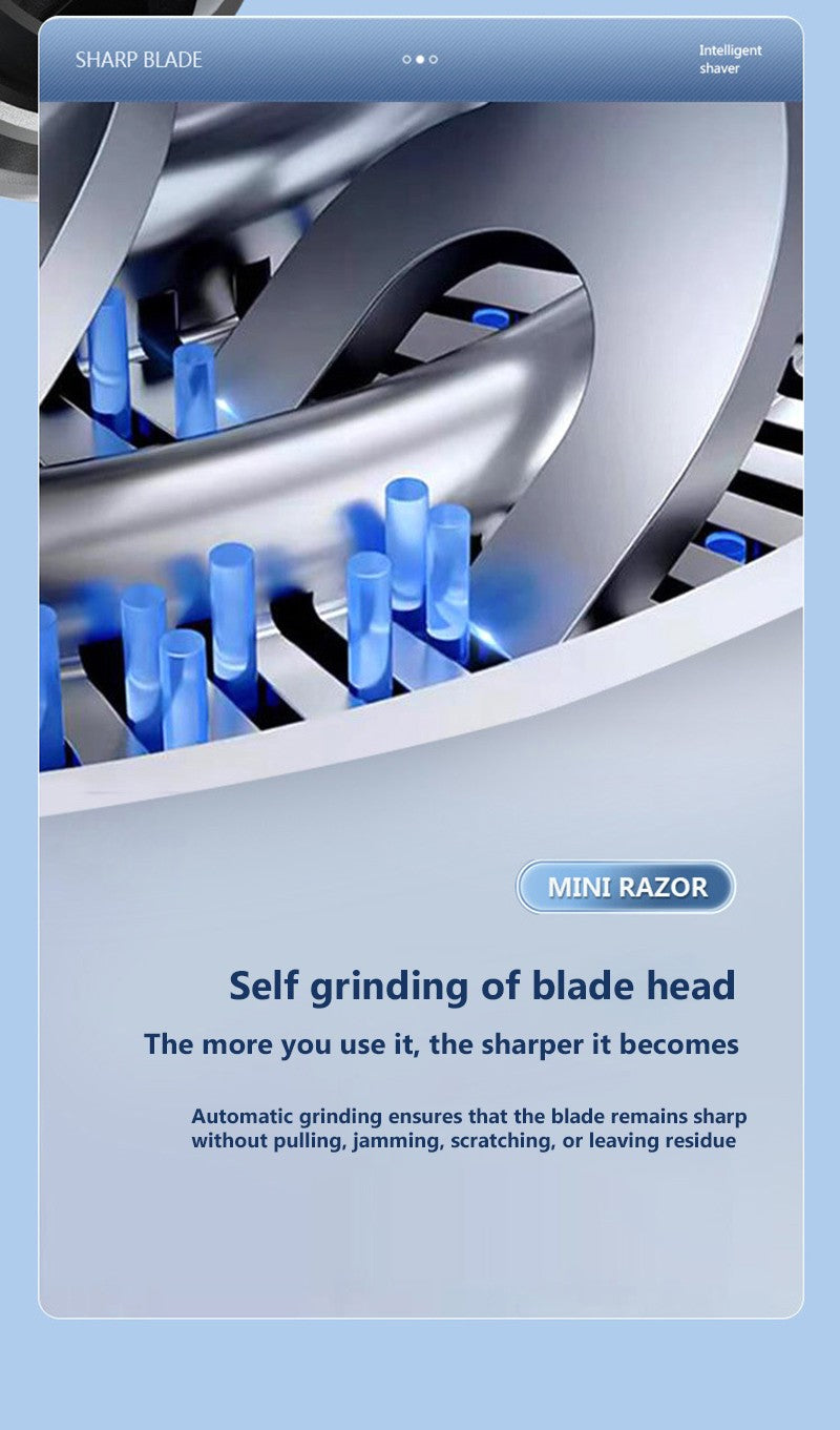 Mini Electric Shaver For Men USB Digital Display Electric Shaver Powerful Beard Shaving Machine Rechargeable Waterproof