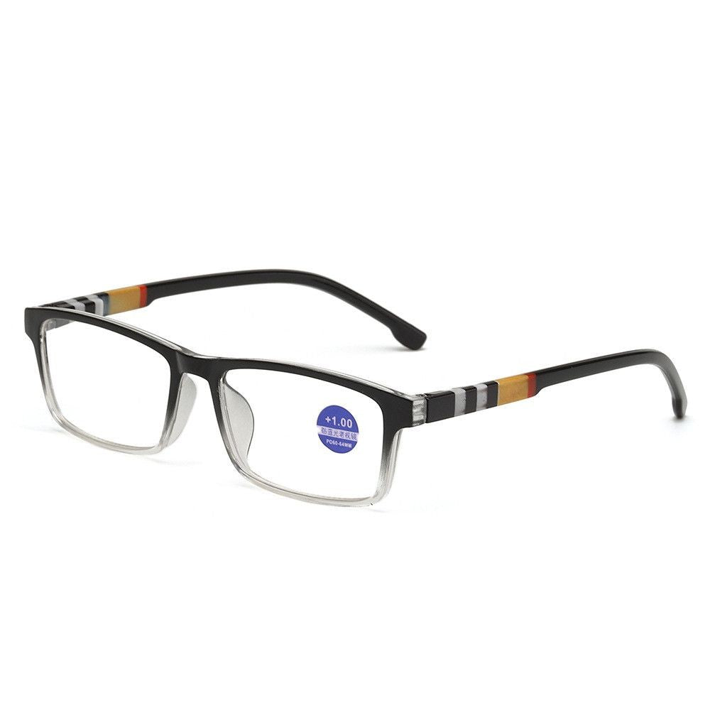 Óculos de Leitura Masculino Feminino Esportivo Antiluz Azul Armação TR90 Preta Vermelha Óculos Para Presbiopia +100 a +400