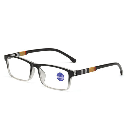 Óculos de Leitura Masculino Feminino Esportivo Antiluz Azul Armação TR90 Preta Vermelha Óculos Para Presbiopia +100 a +400