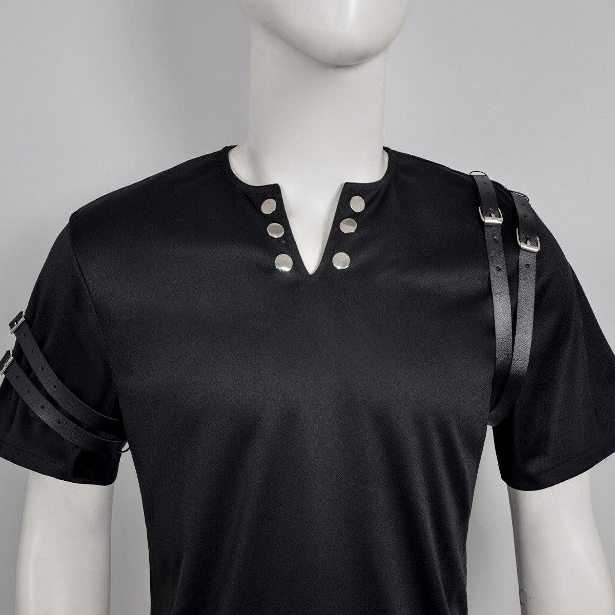 Michael Jackson BAD Punk Jacket Black Stretch Outwear Motorcycle Role Player impersonator Costumes Classic BAD T-shirt Belt