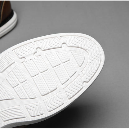 BHKH 2025 Genuine Leather Dress Shoes Comfy Men Casual Shoes Smart Business Work Office Lace-up Men Shoes